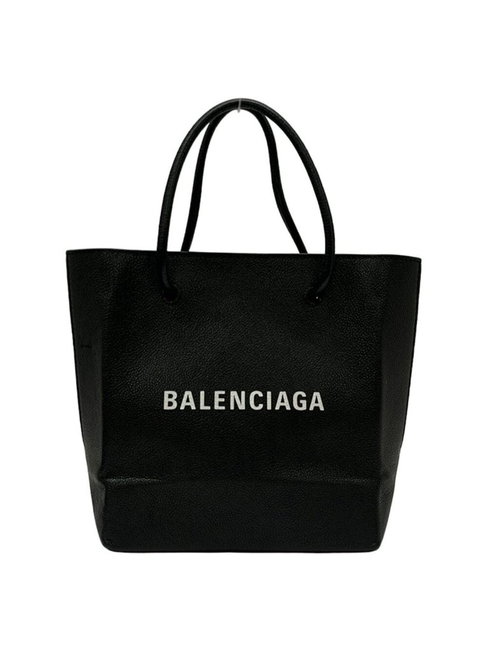 Balenciaga Tote Shopping XXS Black Leather